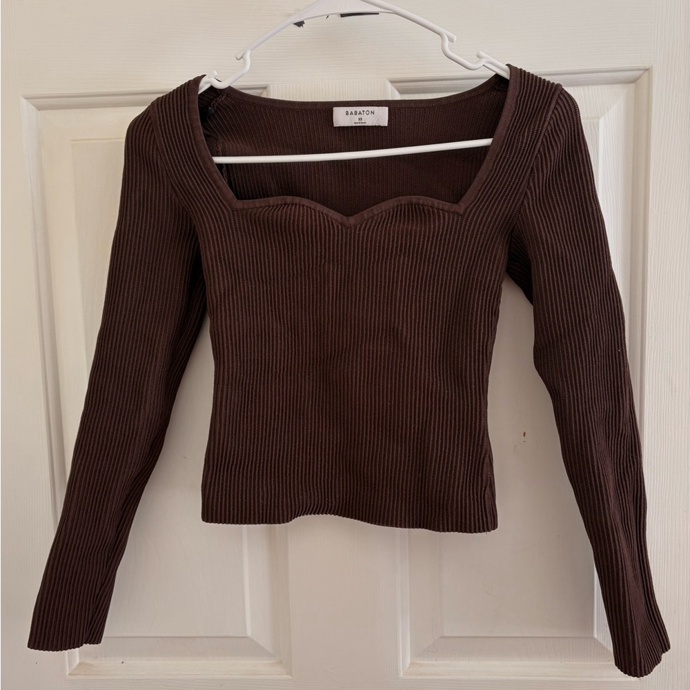 Babaton Sculpt Knit Sweetheart Longsleeve